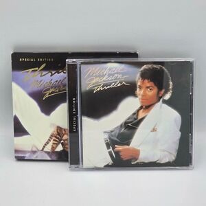 Michael Jackson Thriller Special Edition w/Bonus Material Gold CD 2001 Slipcover